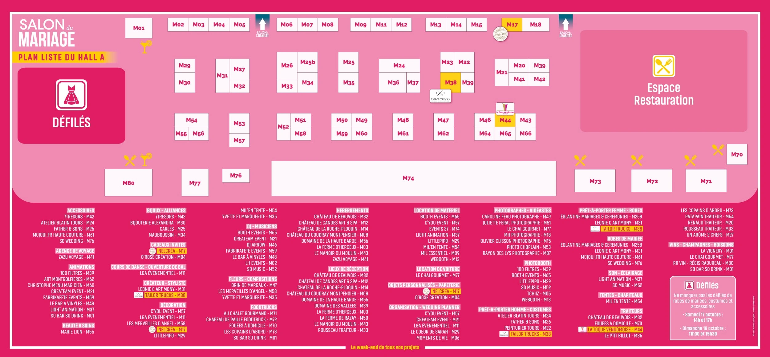 Salon Mariage de Tours - Plan Global
